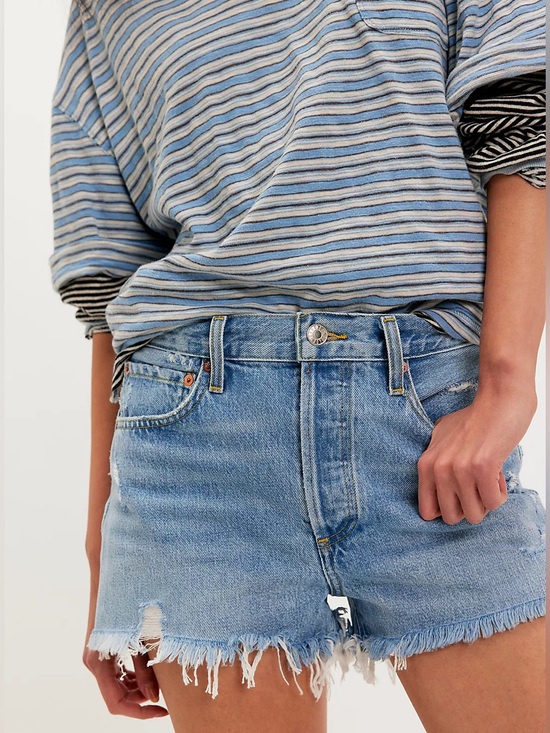 Agolde Pants - Agolde Parker Denim Shorts